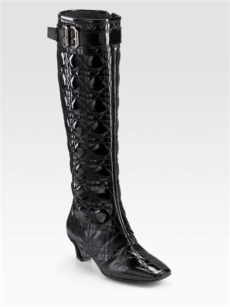 dior patent leather boots buy